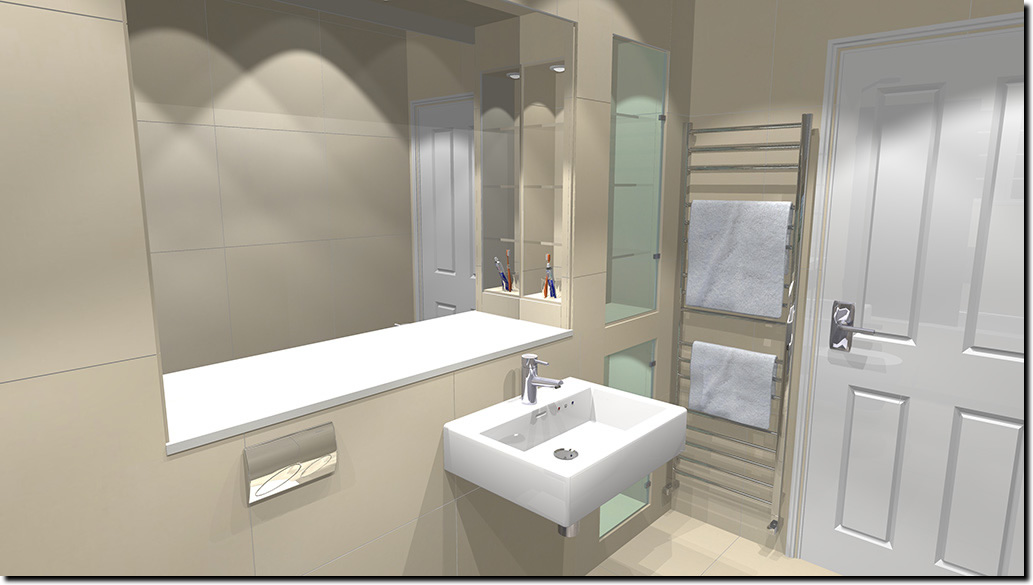 Family Bathroom Design 1 - Render 3